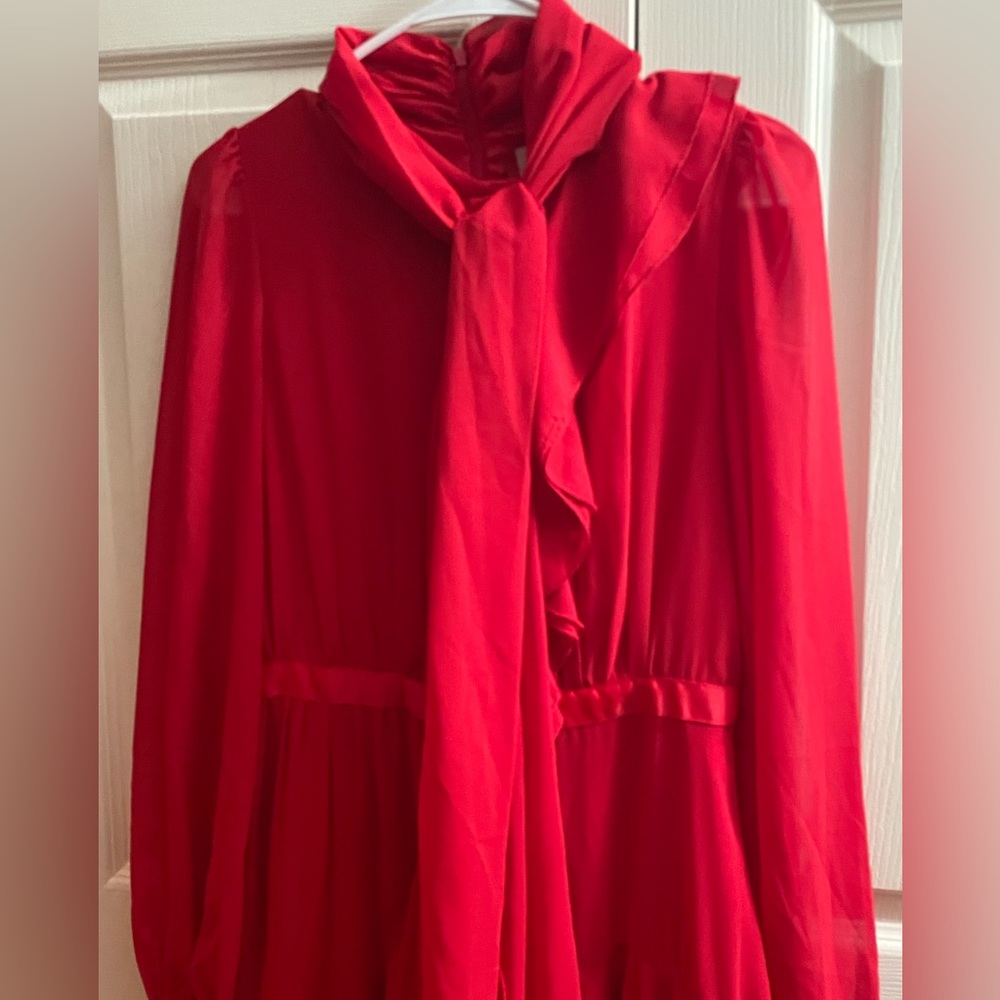 J Rosa Red Dress Size Small - Picture 2 of 15